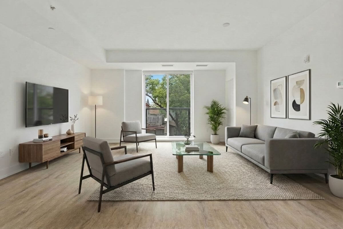 Modern virtual staging example